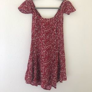 cap sleeved floral mini dress